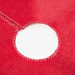 Alfombra para árbol roja con Ciervo tartán Ø90cm^Casa Viva Hot