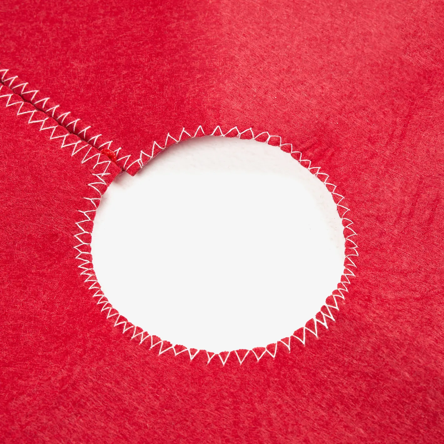 Alfombra para árbol roja con Ciervo tartán Ø90cm^Casa Viva Hot