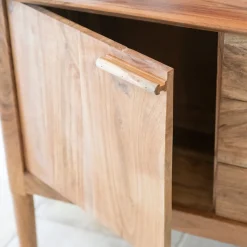 Aparador de madera de acacia Attic 160x45x78cm Clau&Chloe^Casa Viva Discount