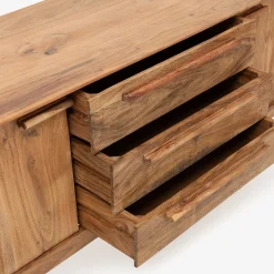 Aparador de madera de acacia Attic 160x45x78cm Clau&Chloe^Casa Viva Discount