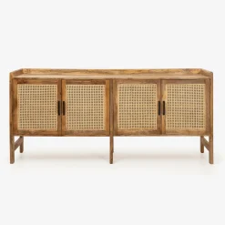 Aparador de madera de mango Merlin 180x42x82cm Clau&Chloe^Casa Viva