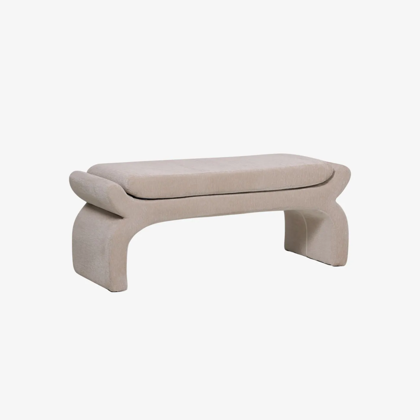Banco beige Gaspar 112x42x45cm^Casa Viva Clearance