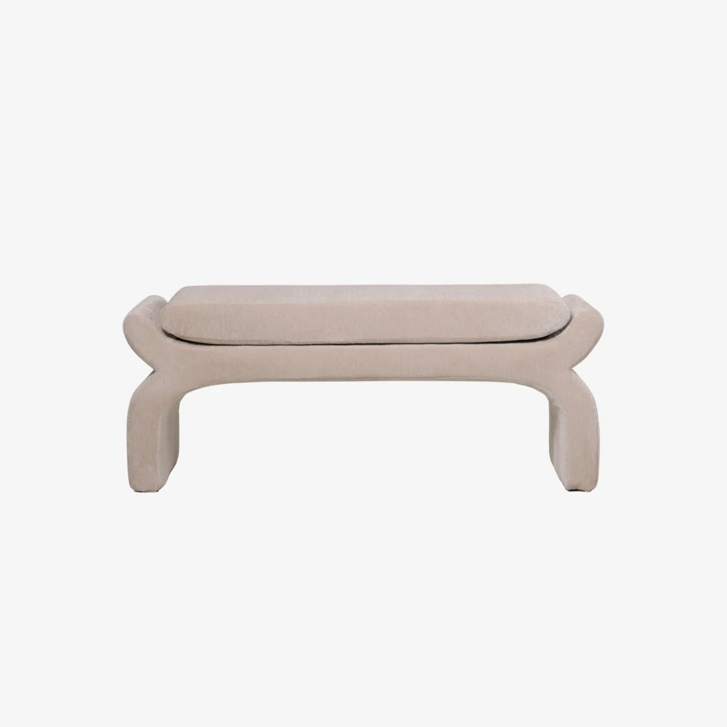 Banco beige Gaspar 112x42x45cm^Casa Viva Clearance
