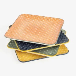 Bandeja de porcelana Okinawa 21x21cm^Casa Viva Discount