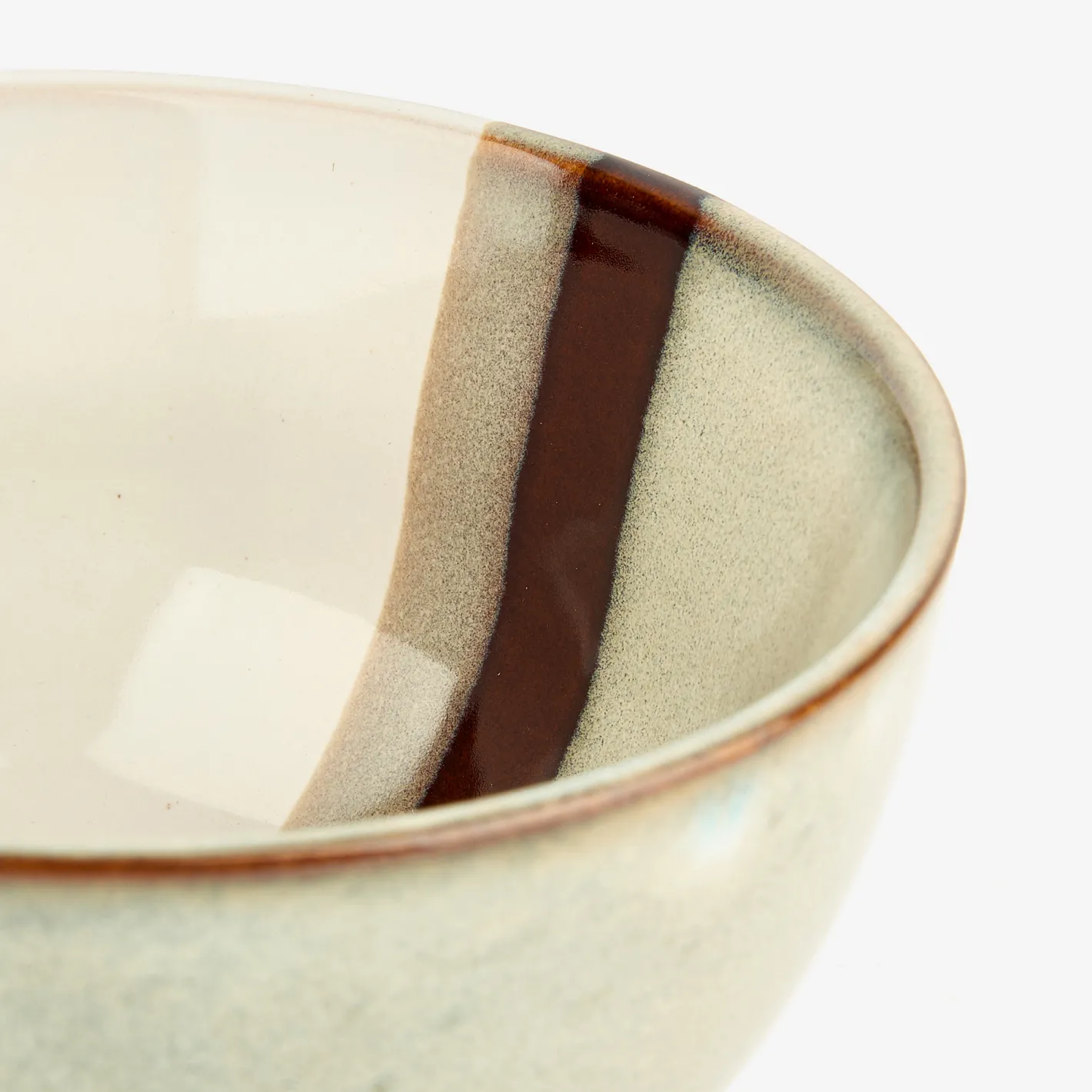 Bol de cerámica beige Sotres 69cl Ø14cm^Casa Viva