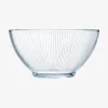 Bol de vidrio transparente Stria 50cl^Casa Viva Discount
