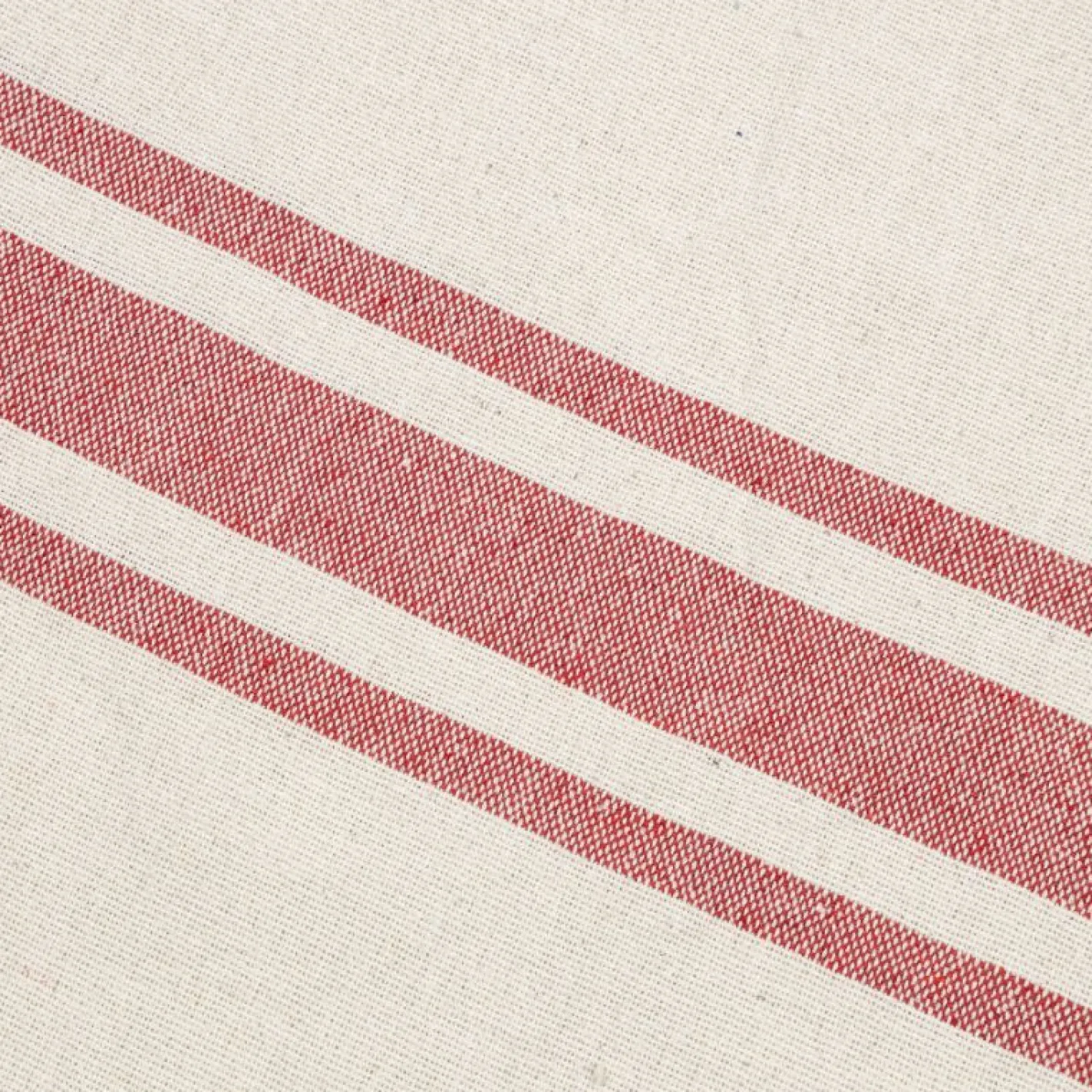 Bolso de algodón con rayas rojas Niza 45x45x15cm^Casa Viva Outlet