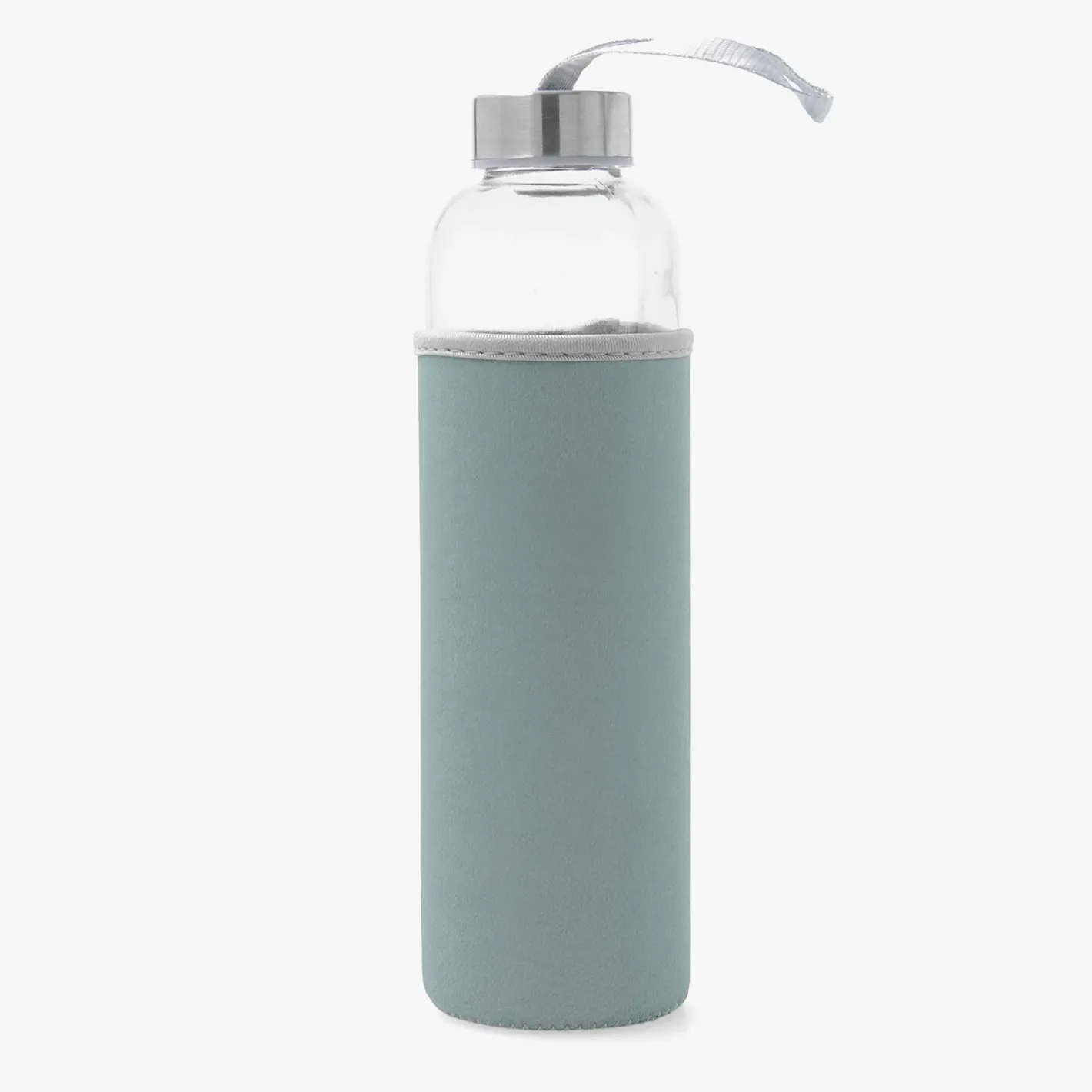 Botella de vidrio con neopreno azul 0,6L Tera^Casa Viva Clearance