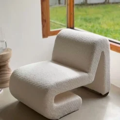 Butaca borreguito beige Ailen 59x86x64cm Clau&Chloe^Casa Viva Clearance