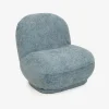 Butaca de algodón azul claro Aicha 85x82x77cm Clau&Chloe^Casa Viva Online