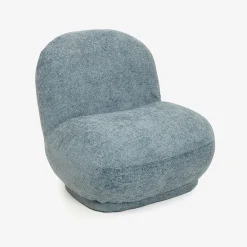 Butaca de algodón azul claro Aicha 85x82x77cm Clau&Chloe^Casa Viva Online