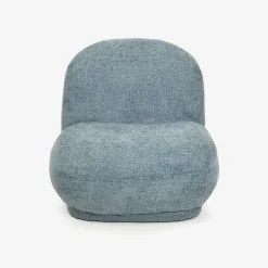 Butaca de algodón azul claro Aicha 85x82x77cm Clau&Chloe^Casa Viva Online