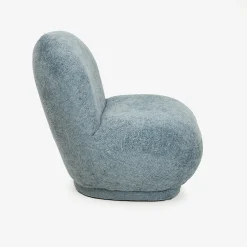 Butaca de algodón azul claro Aicha 85x82x77cm Clau&Chloe^Casa Viva Online