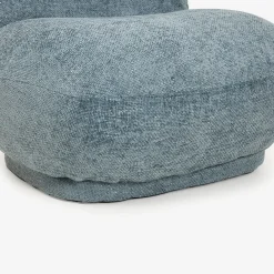 Butaca de algodón azul claro Aicha 85x82x77cm Clau&Chloe^Casa Viva Online