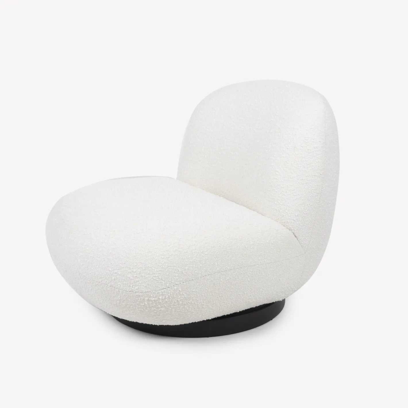 Butaca de borreguito giratoria blanca Pacha 81x95x71cm Clau&Chloe^Casa Viva Hot