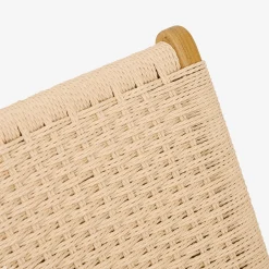 Butaca de madera de olmo y cuerda trenzada beige Alma 56x48x70cm Clau&Chloe^Casa Viva Sale