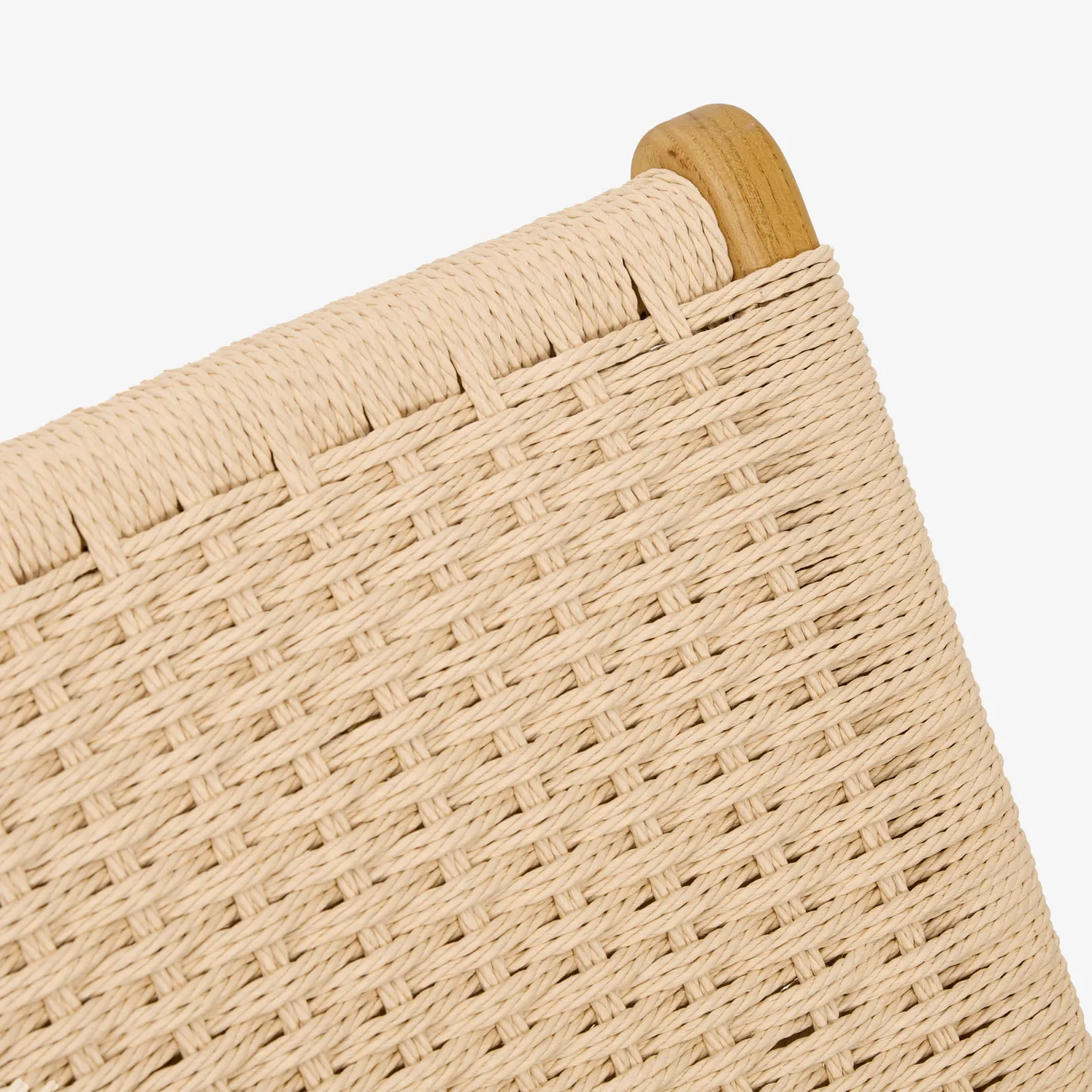 Butaca de madera de olmo y cuerda trenzada beige Alma 56x48x70cm Clau&Chloe^Casa Viva Sale