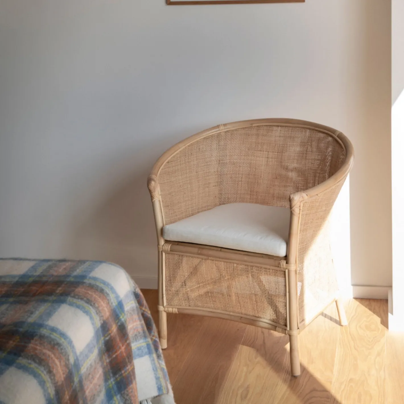 Butaca de ratán beige Milos 76x65x80cm^Casa Viva Hot