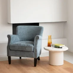 Butaca de terciopelo azul Aurora 79x75x79cm Clau&Chloe^Casa Viva Discount