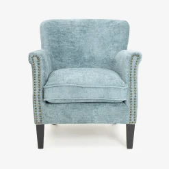 Butaca de terciopelo azul Aurora 79x75x79cm Clau&Chloe^Casa Viva Discount