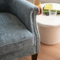 Butaca de terciopelo azul Aurora 79x75x79cm Clau&Chloe^Casa Viva Discount