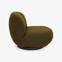 Butaca en tejido bouclé verde oliva Pacha 81x95x71cm Clau&Chloe^Casa Viva Online