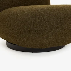 Butaca en tejido bouclé verde oliva Pacha 81x95x71cm Clau&Chloe^Casa Viva Online