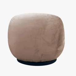 Butaca en terciopelo marrón giratoria Pacha 81x95x71cm Clau&Chloe^Casa Viva New