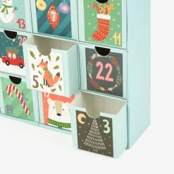 Calendario de adviento de cartón Dibujos Navideños 38cm^Casa Viva
