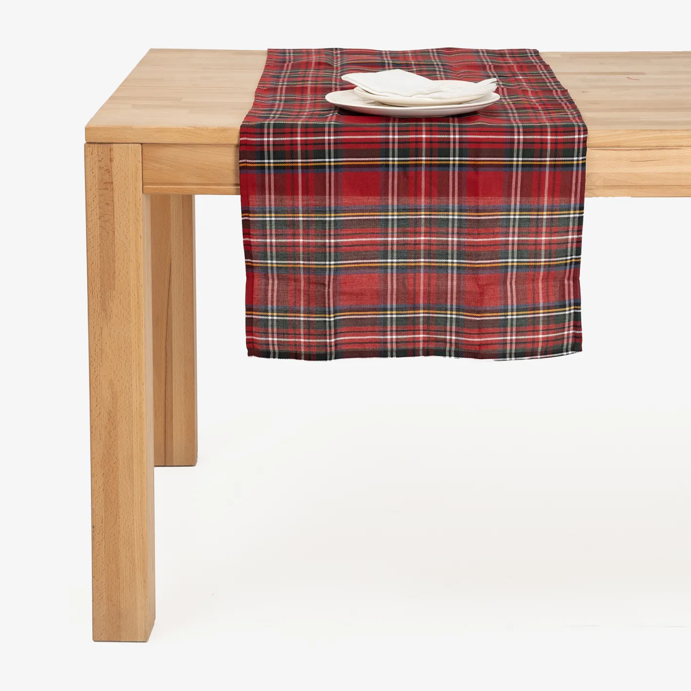 Camino de mesa rojo Tartán 50x140cm^Casa Viva Online