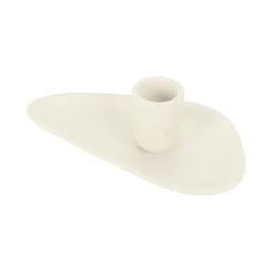 Candelabro de aluminio blanco 13x8x3cm^Casa Viva Sale