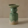 Candelabro de gres verde Narea 15cm^Casa Viva