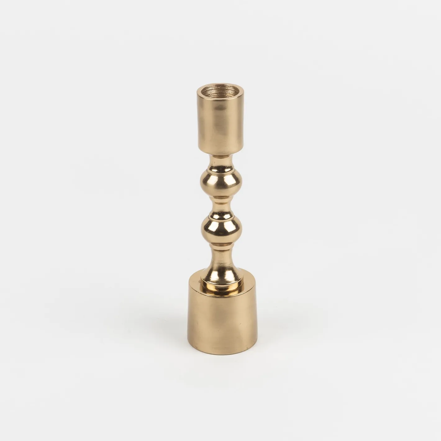 Candelabro de metal dorado Emas 16cm^Casa Viva Discount