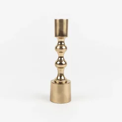 Candelabro de metal dorado Emas 16cm^Casa Viva Discount