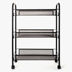 Carro de cocina negro Gorlan 44x26x63^Casa Viva Online