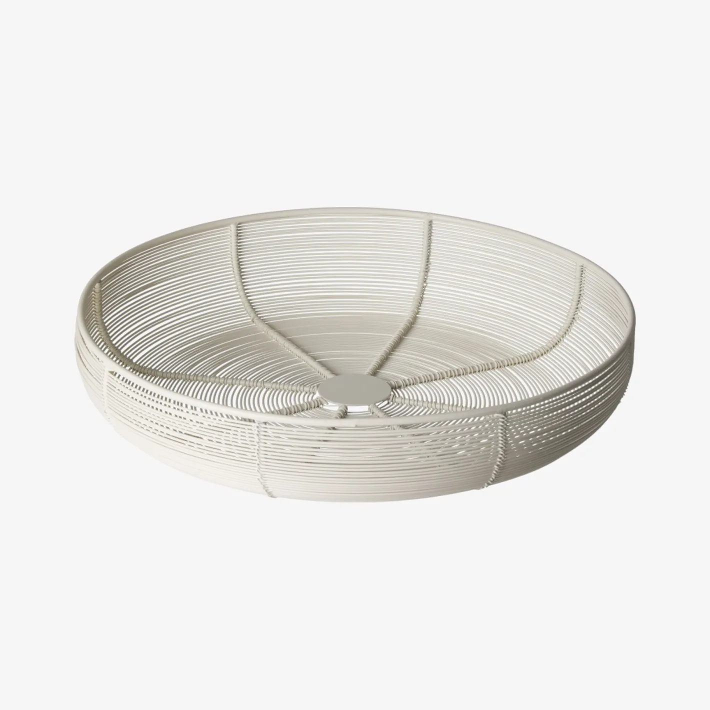 Cesta blanca Ø31x6cm^Casa Viva Best