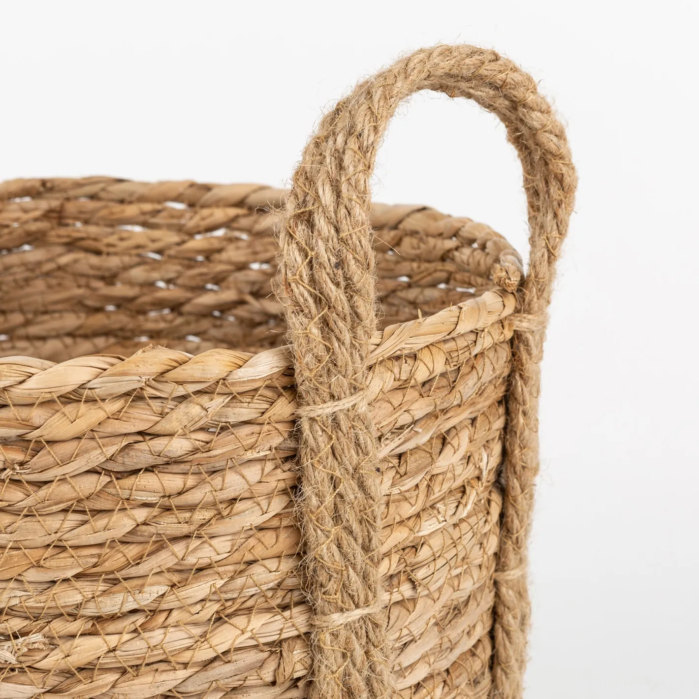 Cesta con asa esparto Magret Ø23x23cm^Casa Viva Hot