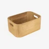 Cesta de madera Kiri 24x16x11cm^Casa Viva Discount