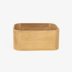 Cesta de madera Kiri 24x16x11cm^Casa Viva Discount