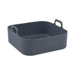 Cesta freidora de silicona gris 19x19x9cm^Casa Viva Discount