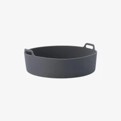 Cesta redonda de silicona gris para freidora de aire Ø22x9cm^Casa Viva Outlet