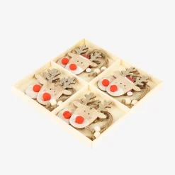 Conjunto de 8 adornos colgantes Renos 7,5cm^Casa Viva Best