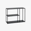 Consola de acero negro Calista 100x30x81cm^Casa Viva Discount