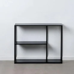 Consola de acero negro Calista 100x30x81cm^Casa Viva Discount