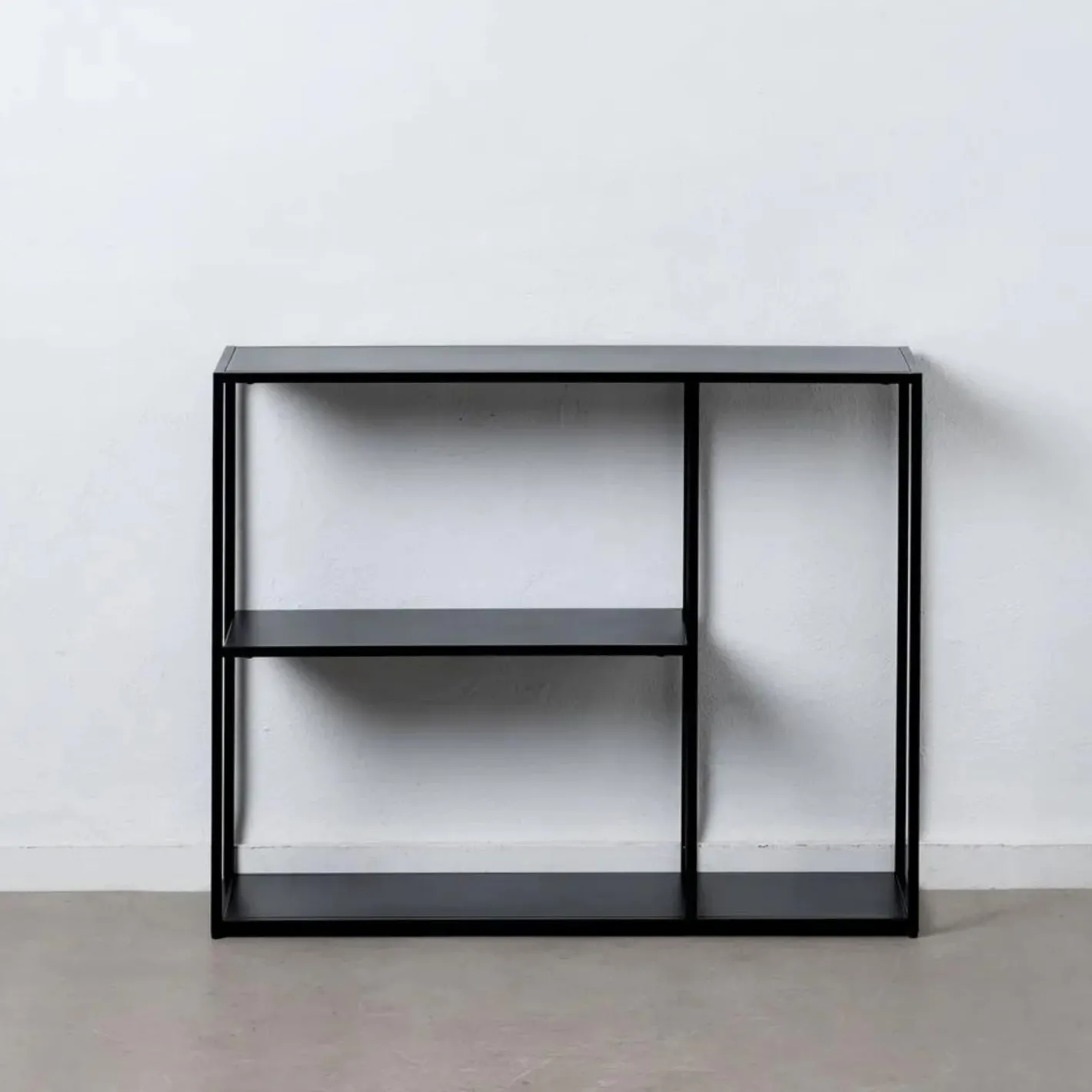 Consola de acero negro Calista 100x30x81cm^Casa Viva Discount