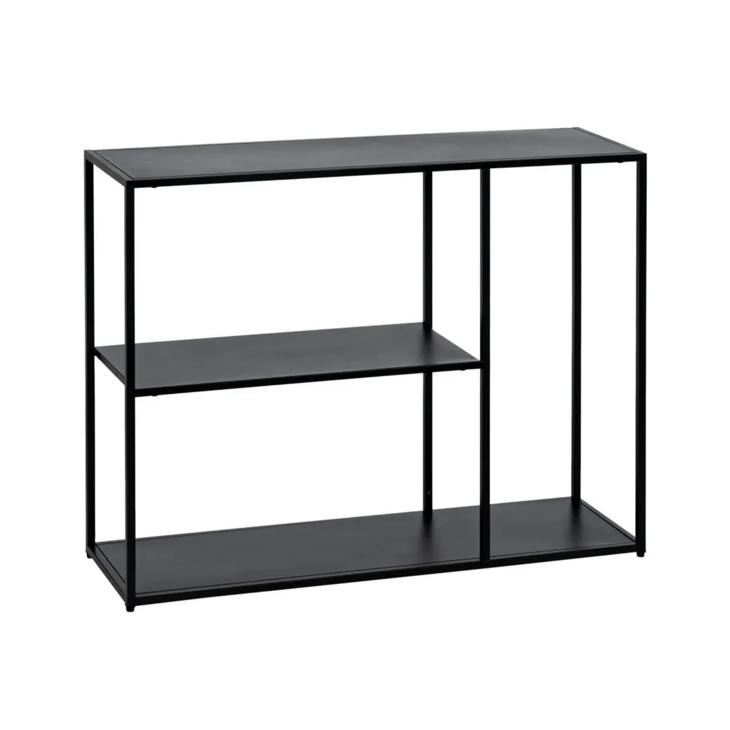 Consola de acero negro Calista 100x30x81cm^Casa Viva Discount