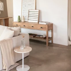 Consola de madera de acacia Bolt 170x40x75cm Clau&Chloe^Casa Viva