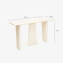 Consola de madera de mango Moscú 130x40x75cm Clau&Chloe^Casa Viva Outlet