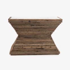 Consola de madera de olmo reciclada Pisco 120x45x87cm^Casa Viva