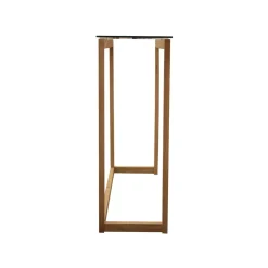 Consola de madera y cristal^Casa Viva Outlet